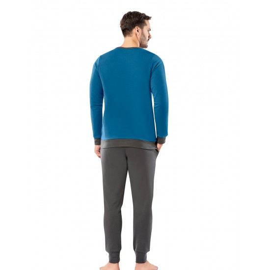 Şahinler Erkek Pijama Takımı MEP25055-3 MAVI Şahinler Erkek Pijama Takımı MEP25055-3 MAVI
