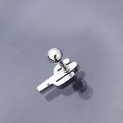 Kaktüs Model 316L Cerrahi Çelik Piercing