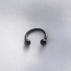 316L Cerrahi Çelik Minimal Toplu Siyah Renk Göbek Piercing
