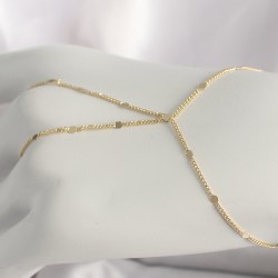 Pirinç Gold Renk Pul Detaylı Kadın Şahmeran