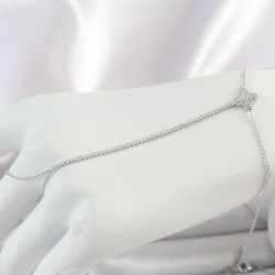 Pirinç Gold Renk Su Yolu Zirkon Taşlı Yonca Model Kadın Şahmeran