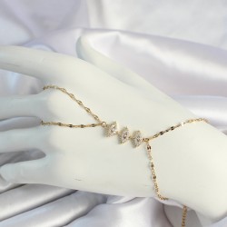 316L Çelik Gold Renk Zirkon Taşlı Göz Figürlü Şahmeran