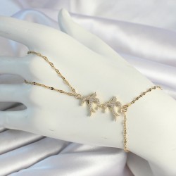 316L Çelik Zincirli Gold Renk Kuş Figürlü Şahmeran