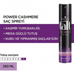 Taft Power Mega Güçlü Saç Spreyi Kaşmir 250 ml