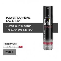 Taft Power Kafein Saç Spreyi Mega Güçlü 5 250 ml