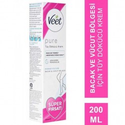 Veet Pure Hassas Ciltler İçin Tüy Dökücü Krem 200 ml