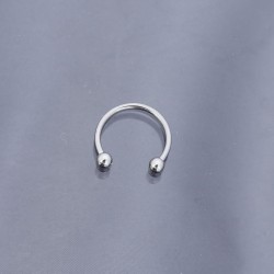 Yarım Halka Silver Renk 316L Cerrahi Çelik Piercing