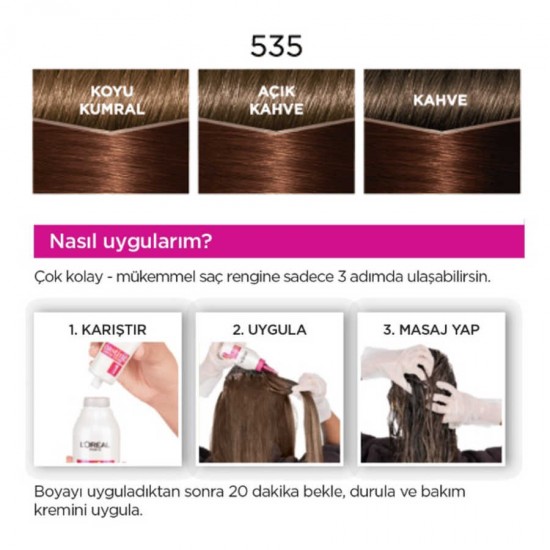 LOréal Paris Casting Crème Gloss Saç Boyası 535 Sıcak Çikolata LOréal Paris Casting Crème Gloss Saç Boyası 535 Sıcak Çikolata