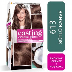 L'Oréal Paris Casting Crème Gloss Saç Boyası 613 Sütlü Kahve