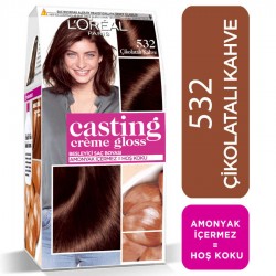 L’Oréal Paris Casting Crème Gloss Saç Boyası Çikolatalı Kahve 532