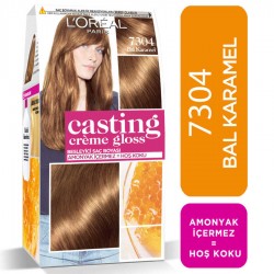 L'Oréal Paris Casting Crème Gloss Saç Boyası 7304 Bal Karamel