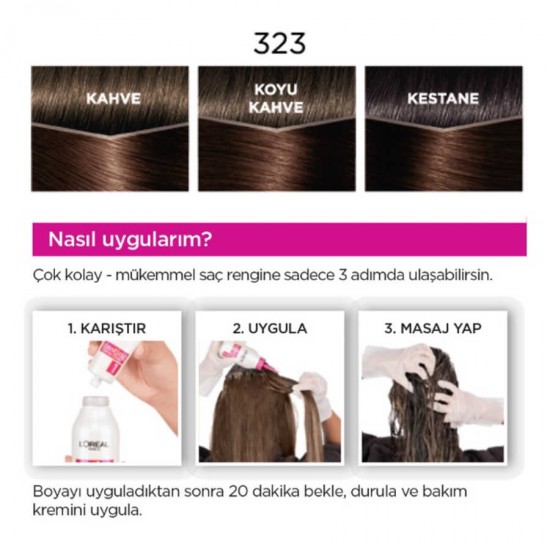 LOreal Paris Casting Créme Gloss Saç Boyası Bitter Çikolata 323