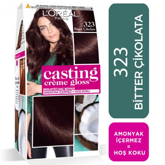 LOreal Paris Casting Créme Gloss Saç Boyası Bitter Çikolata 323