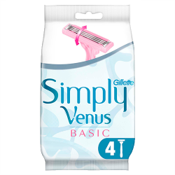 Gillette Simply Venus Basic Kullan At Kadın Tıraş Bıçağı 4 lü