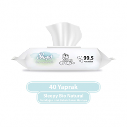 Sleepy Bio Natural Islak Bebek Bakım Havlusu 3*40