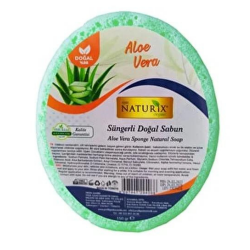 Naturıx Süngerli Doğal Aloe Vera Sabun 150 g